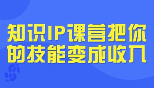 知识IP课营把你的技能变成收入-财仔梦想资源网