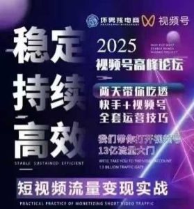 坏男孩电商视频号7月1号线下课，视频号短引、精细化模型打法，三频共振，无人，快手全站精细化运营-财仔梦想资源网