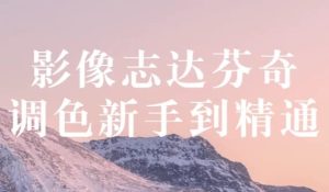 影像志达芬奇调色新手到精通-财仔梦想资源网