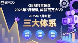 三大体系成就百万大V（2025年7月新版）-财仔梦想资源网