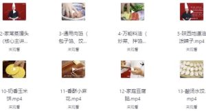 20套家庭面食面点私房视频课程-财仔梦想资源网