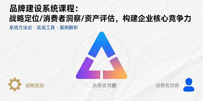 品牌建设系统课程：战略定位/消费者洞察/资产评估，构建企业核心竞争力-财仔梦想资源网