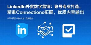LinkedIn外贸数字营销：账号专业打造，精准Connections拓展，优质内容输出-财仔梦想资源网