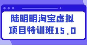 陆明明淘宝虚拟项目特训班15.0-财仔梦想资源网
