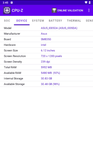 CPU-Z安卓版(手机硬件检测工具)v1.52修改版-财仔梦想资源网