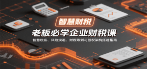 老板必学企业财税课：智慧税务、风险规避、财税筹划与股权架构搭建指南-财仔梦想资源网