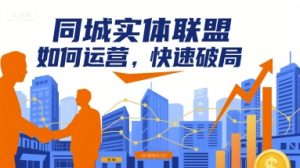 同城实体联盟如何运营，快速破局-财仔梦想资源网