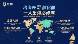 出海去孵化器一人出海必修课:从品牌构建到商业落地的全流程实战方法-财仔梦想资源网