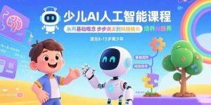 少儿AI人工智能课程：从基础概念逐步深入到核心技术培养全面的AI素养-财仔梦想资源网