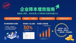 企业降本增效指南:搭建线上团队,省社保/聚人才/降成本/实现利润最大化-财仔梦想资源网