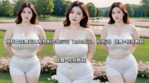微胖女孩舞蹈AI视频制作提示词(含绘图词、视频词)跳舞+视频教程-财仔梦想资源网