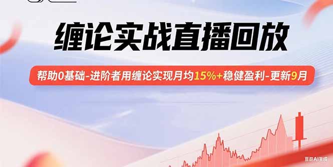 缠论实战直播回放：帮助0基础-进阶者用缠论实现月均15%+稳健盈利-更新9月-财仔梦想资源网