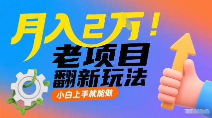 月入2W！老项目翻新玩法，小白上手就能做，非常容易上手-财仔梦想资源网