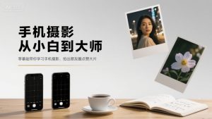 手机摄影从小白到大师，零基础带你学习手机摄影，拍出朋友圈点赞大片-财仔梦想资源网