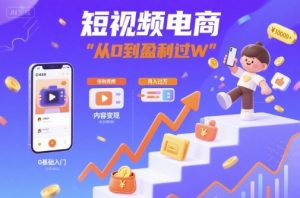 短视频电商：短视频变现从0到盈利过W-财仔梦想资源网