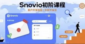 Snovio初阶课程-财仔梦想资源网