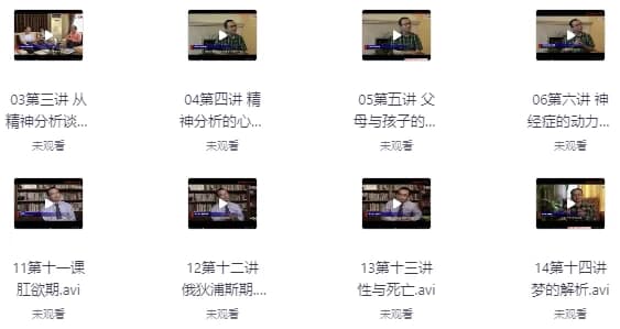 曾奇峰老师的精神分析课程-财仔梦想资源网