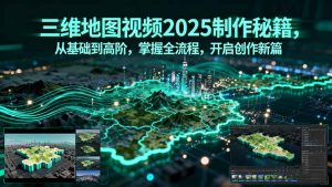 三维地图视频2025制作秘籍，从基础到高阶，掌握全流程，开启创作新篇-财仔梦想资源网