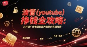 油管(youtube)挣钱全攻略：从开通广告收益到国内收款的实操指南(更新)-财仔梦想资源网