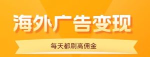 用手机看海外广告，每天10分钟，单机日入20+，无需养鸡，保姆级教程-财仔梦想资源网