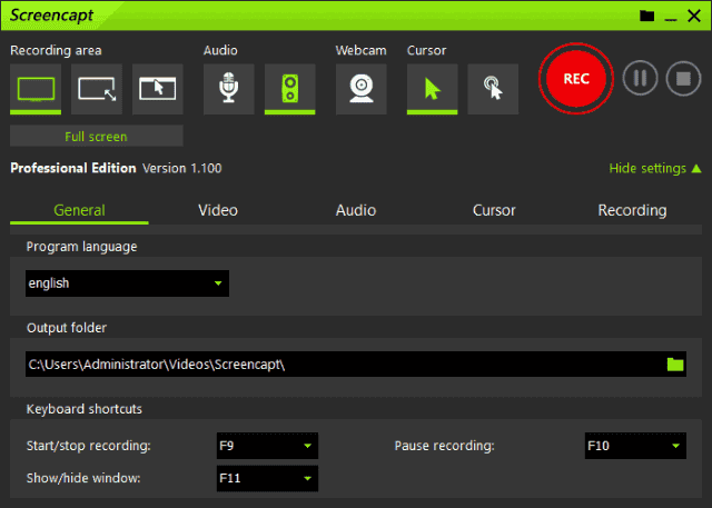 ASCOMPScreencaptPro(屏幕捕捉录制工具)v2.004便携版-财仔梦想资源网