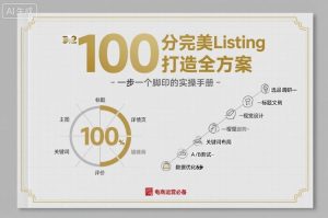 100分完美Listing打造全方案，想要完美listing必须是需要一步一个脚印的-财仔梦想资源网