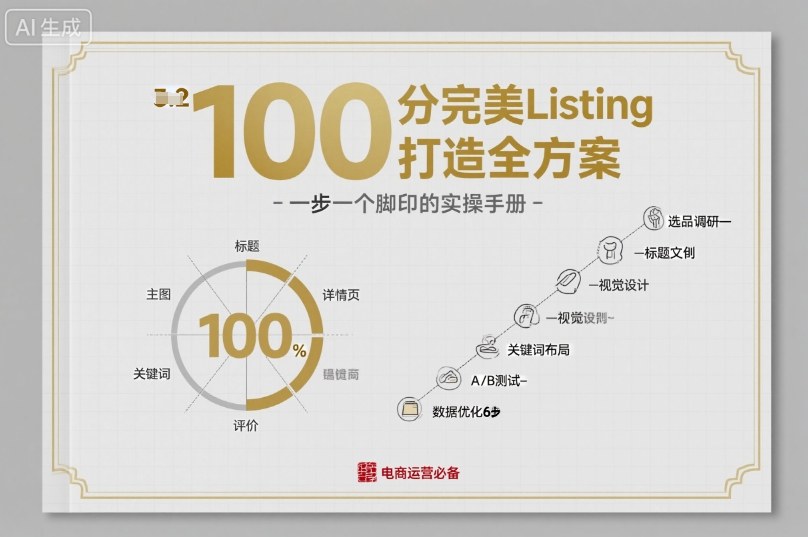 100分完美Listing打造全方案，想要完美listing必须是需要一步一个脚印的-财仔梦想资源网