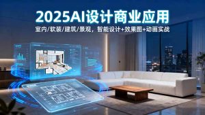 2025AI设计商业应用：室内/软装/建筑/景观，智能设计+效果图+动画实战-财仔梦想资源网