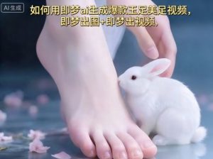 如何用即梦ai生成爆款玉足美足视频，即梦出图+即梦出视频，快速涨粉-财仔梦想资源网