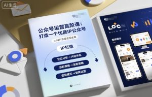 公众号运营高阶课，打造一个优质IP公众号-财仔梦想资源网