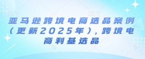 亚马逊跨境电商选品案例(更新2025年10月)，跨境电商利基选品-财仔梦想资源网