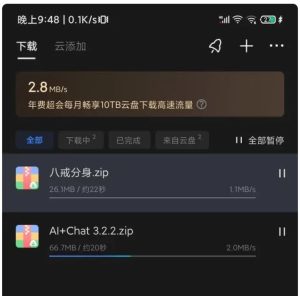 手机迅雷v8.43.2.1015最新SVIP版去广告解锁限速-财仔梦想资源网