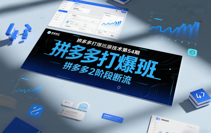 拼多多打爆班原创技术第54期，拼多多2阶段断流-财仔梦想资源网