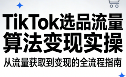 TikTok选品流量算法变现实操-财仔梦想资源网