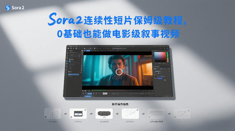 Sora2连续性短片保姆级教程，0基础也能做电影级叙事视频-财仔梦想资源网