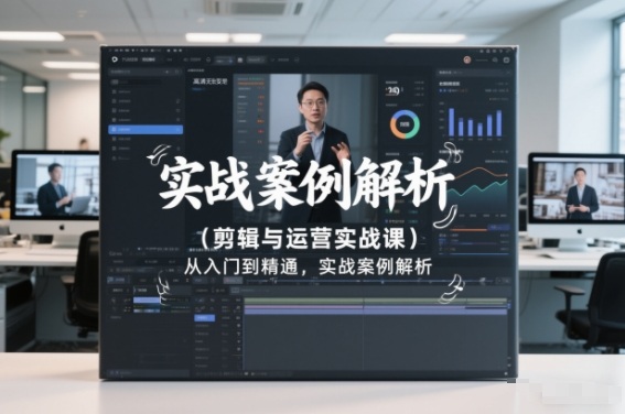 剪辑与运营实战课，从入门到精通，实战案例解析(更新2026)-财仔梦想资源网