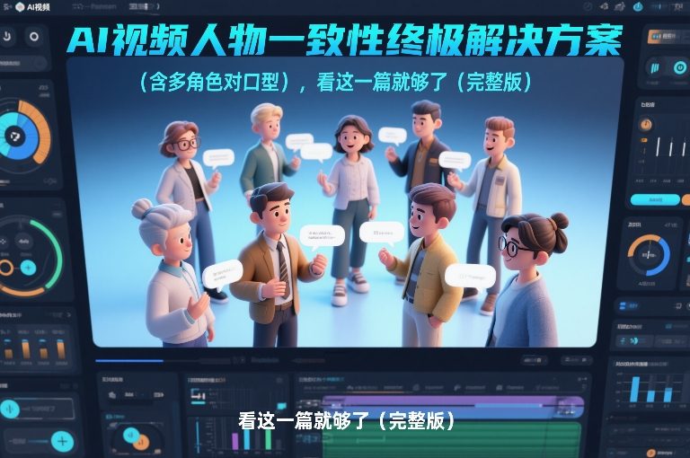 AI视频人物一致性终极解决方案(含多角色对口型)，看这一篇就够了(完整版)-财仔梦想资源网