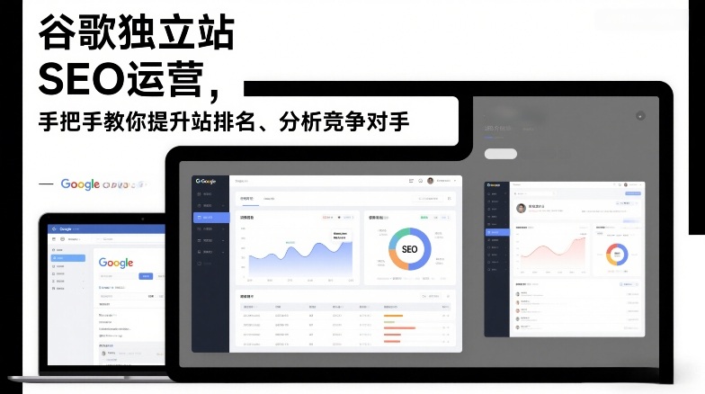 谷歌独立站SEO运营，手把手教你提升网站排名、分析竞争对手(更新2026)-财仔梦想资源网