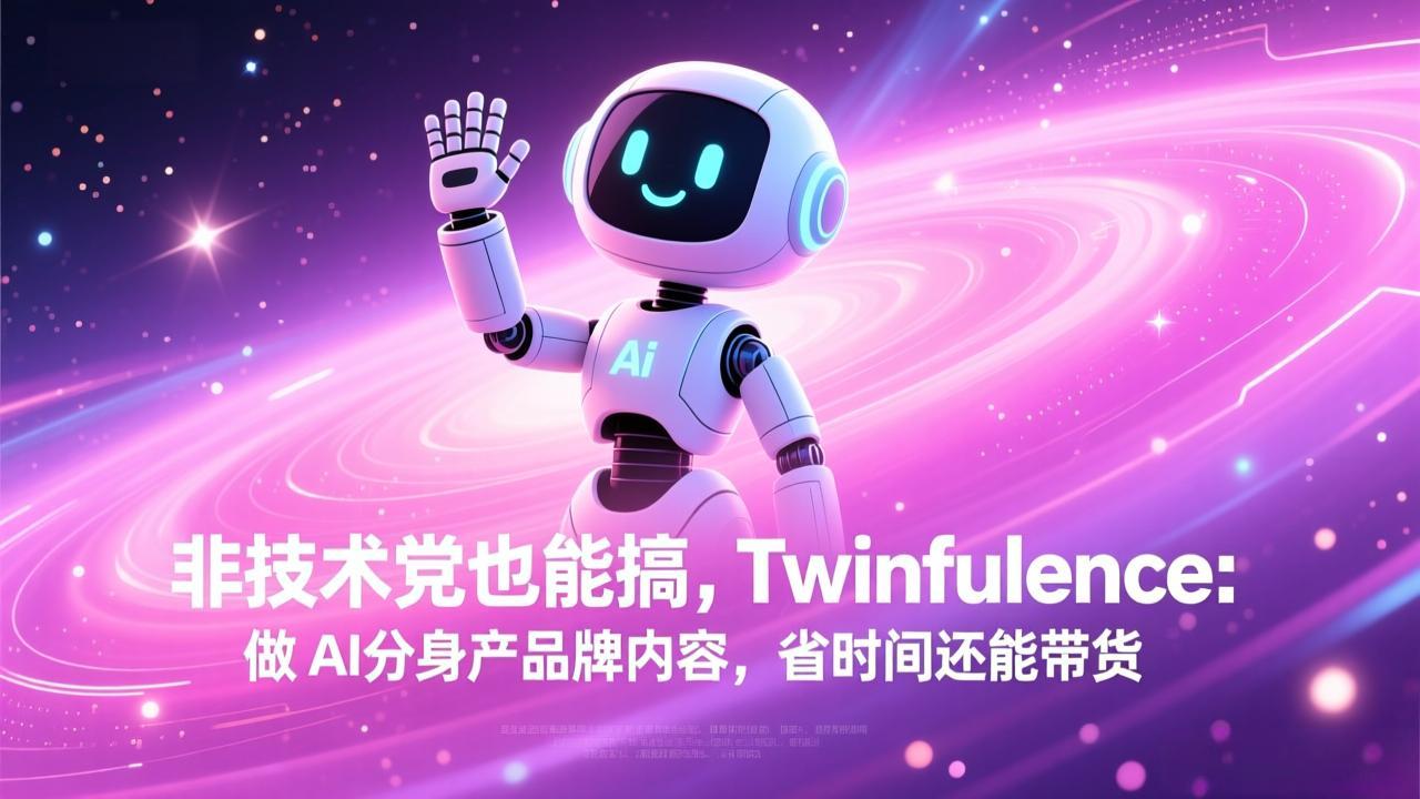 非技术党也能搞!Twinfluence:做 AI 分身产品牌内容,省时间还能带货-财仔梦想资源网