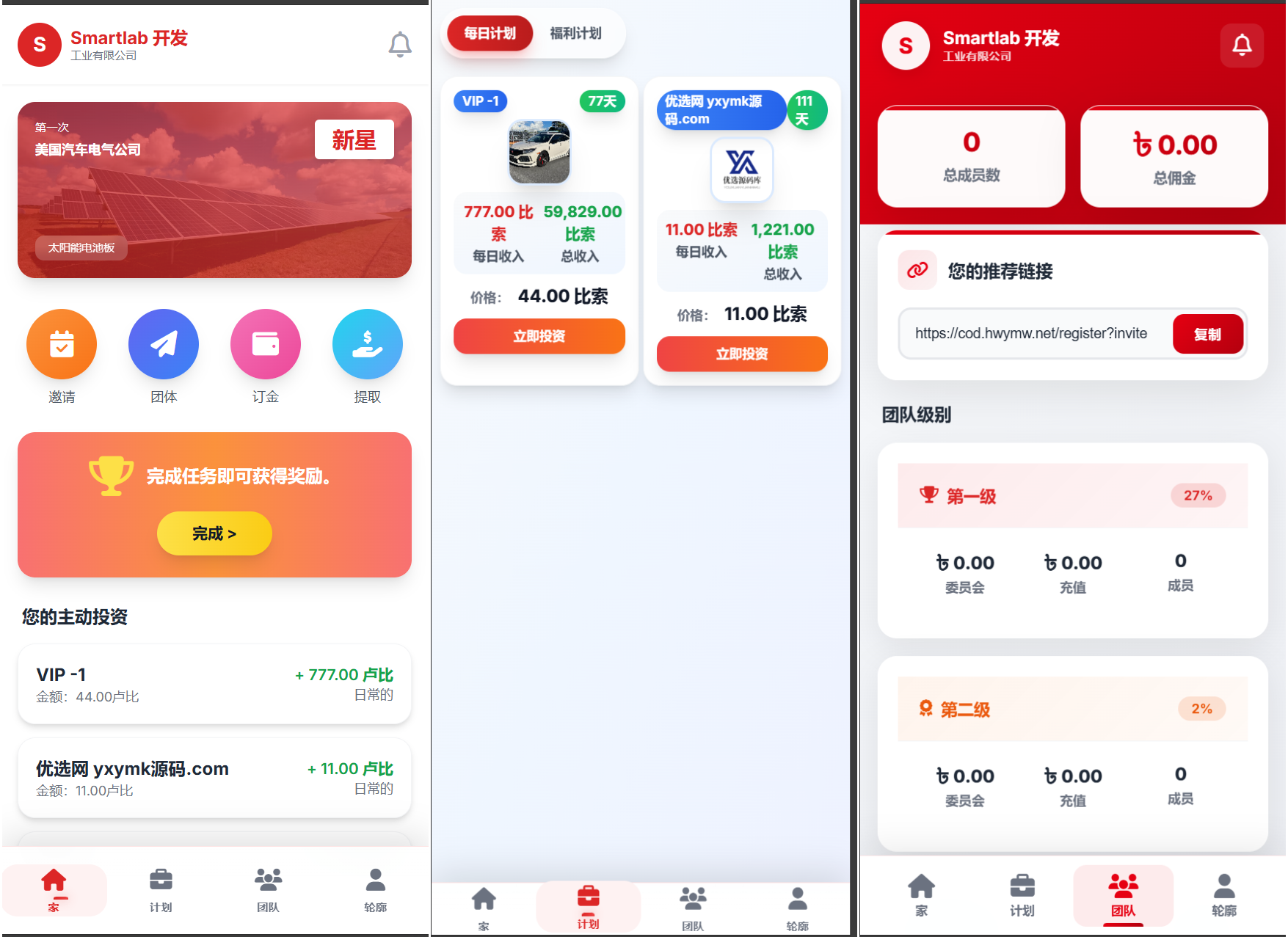 海外汽车电气投资理财源码/三级分销/可自定义产品-财仔梦想资源网
